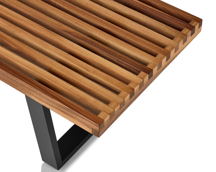 Nelson® Platform Bench – Ebonized Wood Base - Herman Miller® - Stools + Benches + Ottomans - 48" - Natural Maple - HORNE