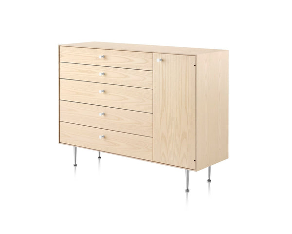 Nelson® Thin Edge Chest Cabinet - Herman Miller® - Dressers - Ash - Right - HORNE