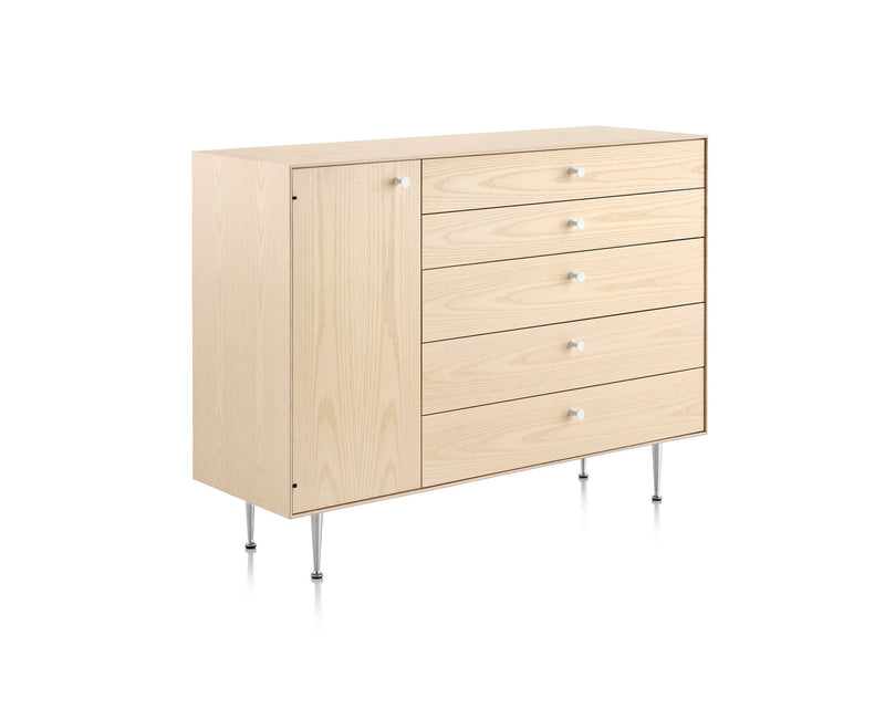 Nelson® Thin Edge Chest Cabinet - Herman Miller® - Dressers - Ash - Left - HORNE