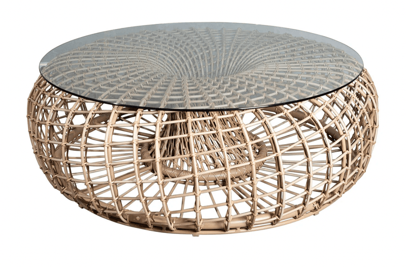 Nest Coffee Table/Footstool - Cane Line - Stools + Benches + Ottomans - Small - No Top - HORNE