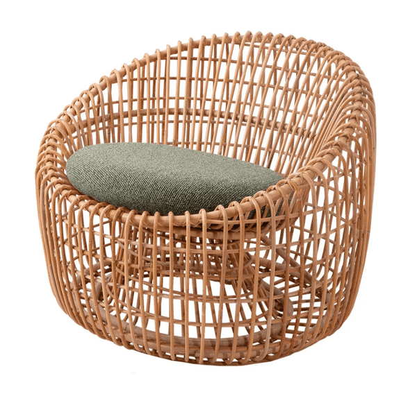Nest Indoor Round Chair with Cushion