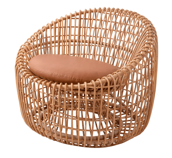 Nest Indoor Round Chair with Cushion