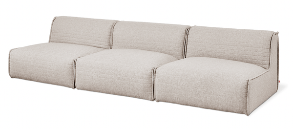 Nexus Armless Sofa: 3-Seater
