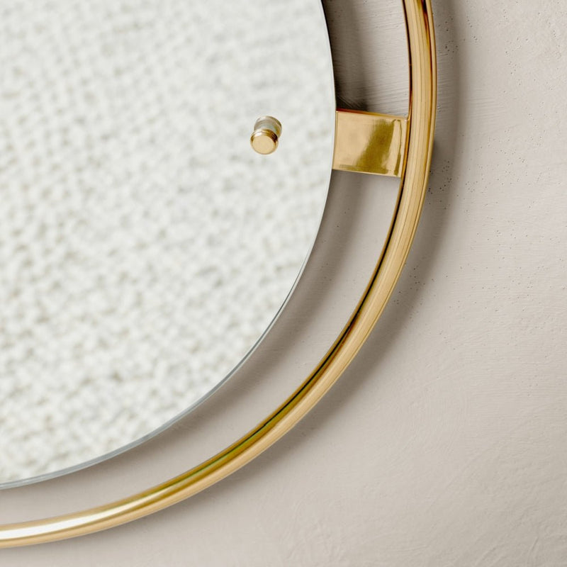 Nimbus Round Mirror - Audo Copenhagen - Mirrors - Bronzed Brass - HORNE