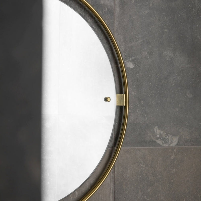 Nimbus Round Mirror - Audo Copenhagen - Mirrors - Bronzed Brass - HORNE