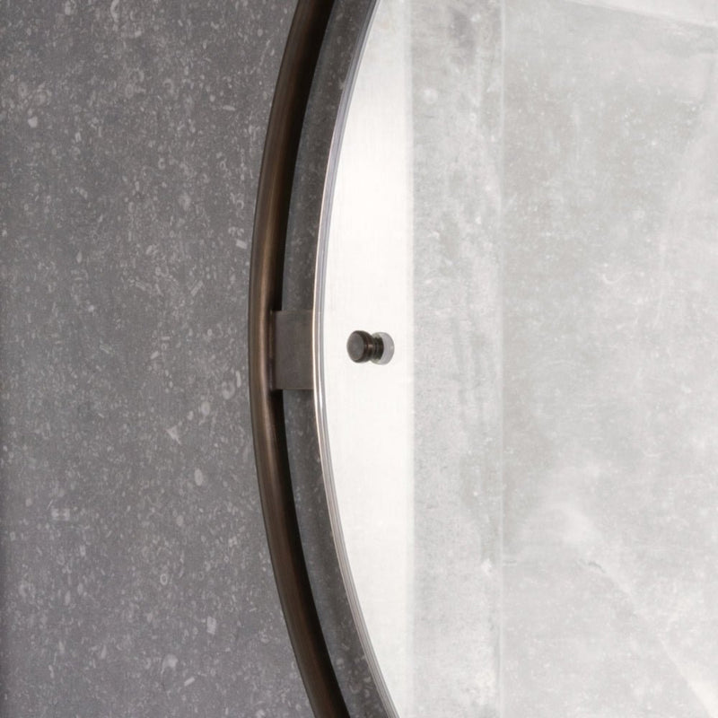 Nimbus Round Mirror - Audo Copenhagen - Mirrors - Bronzed Brass - HORNE