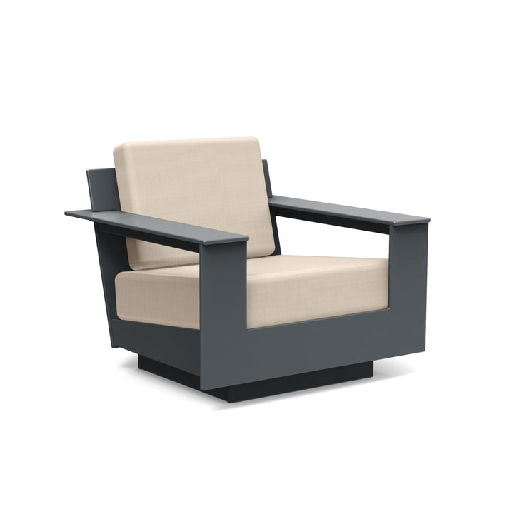 Nisswa Lounge Chair - Loll Designs - Outdoor Furniture - Charcoal Grey - Flax - HORNE