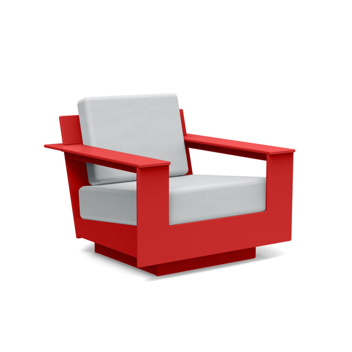 Nisswa Lounge Chair - Loll Designs - Outdoor Furniture - Apple Red - Silver - HORNE