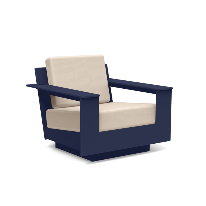 Nisswa Lounge Chair - Loll Designs - Outdoor Furniture - Navy Blue - Flax - HORNE