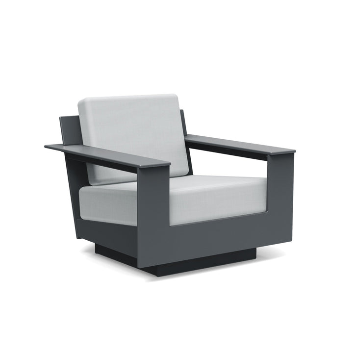 Nisswa Lounge Chair - Loll Designs - Outdoor Furniture - Charcoal Grey - Silver - HORNE
