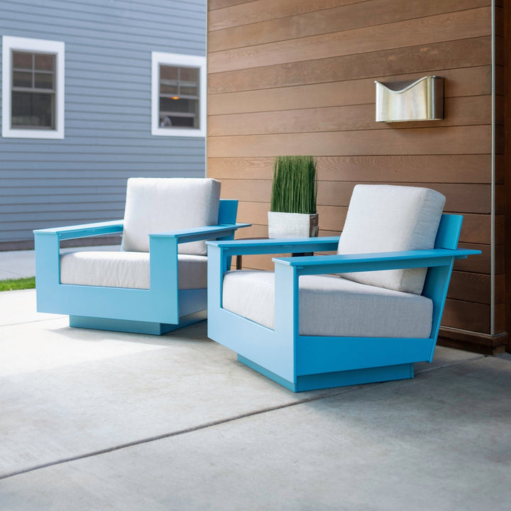 Nisswa Lounge Chair - Loll Designs - Outdoor Furniture - Cloud White - Silver - HORNE
