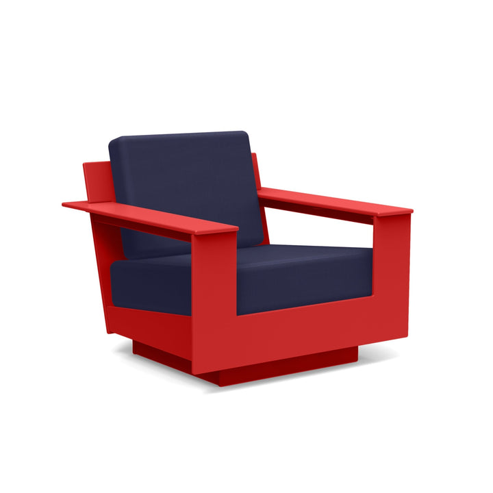 Nisswa Lounge Chair - Loll Designs - Outdoor Furniture - Apple Red - Navy - HORNE