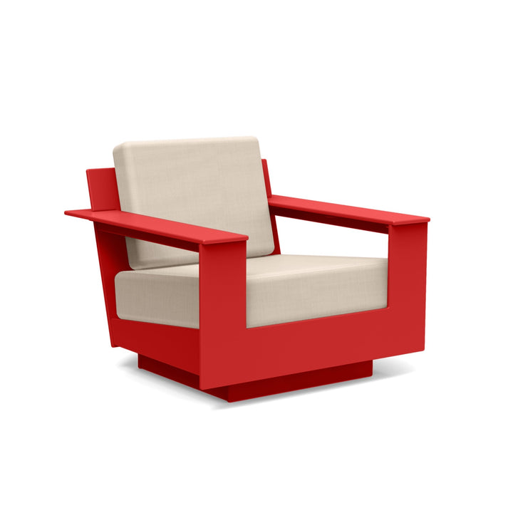 Nisswa Lounge Chair - Loll Designs - Outdoor Furniture - Apple Red - Flax - HORNE