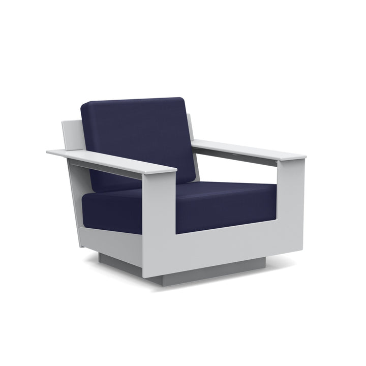 Nisswa Lounge Chair - Loll Designs - Outdoor Furniture - Driftwood - Navy - HORNE