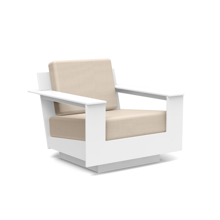 Nisswa Lounge Chair - Loll Designs - Outdoor Furniture - Cloud White - Flax - HORNE