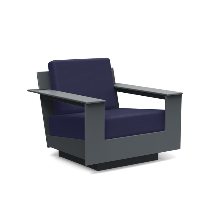 Nisswa Lounge Chair - Loll Designs - Outdoor Furniture - Charcoal Grey - Navy - HORNE