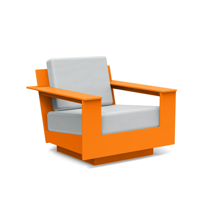 Nisswa Lounge Chair - Loll Designs - Outdoor Furniture - Sunset Orange - Silver - HORNE