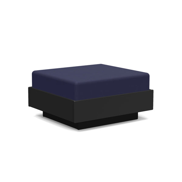 Nisswa Ottoman - Loll Designs - Stools + Benches + Ottomans - Black - Navy - HORNE