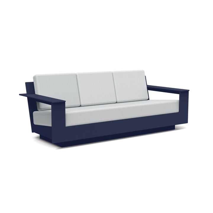 Nisswa Sofa - Loll Designs - Outdoor Furniture - Navy Blue - Silver - HORNE