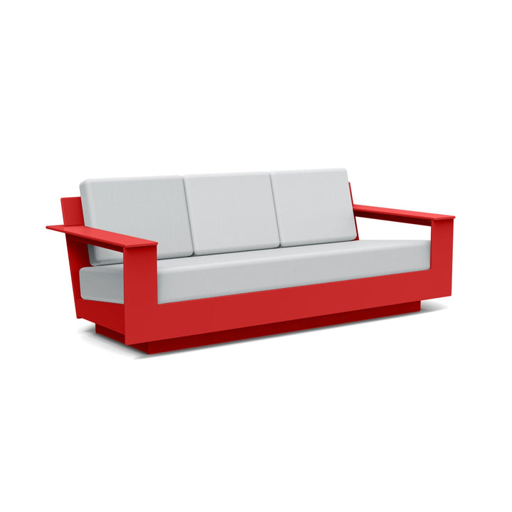 Nisswa Sofa - Loll Designs - Outdoor Furniture - Apple Red - Silver - HORNE