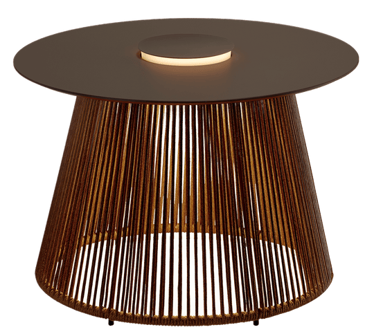 Nit Outdoor LED Table - Bover - Outdoor Furniture - 60/R - Stone/Brown - HORNE