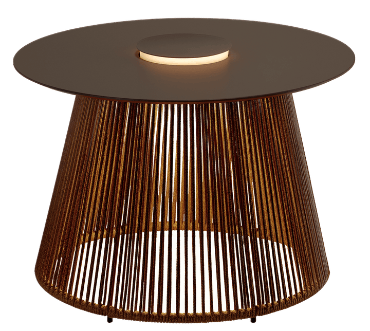 Nit Outdoor LED Table - Bover - Outdoor Furniture - 60/R - Stone/Brown - HORNE