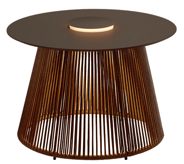 Nit Outdoor LED Table - Bover - Outdoor Furniture - 60/R - Stone/Brown - HORNE