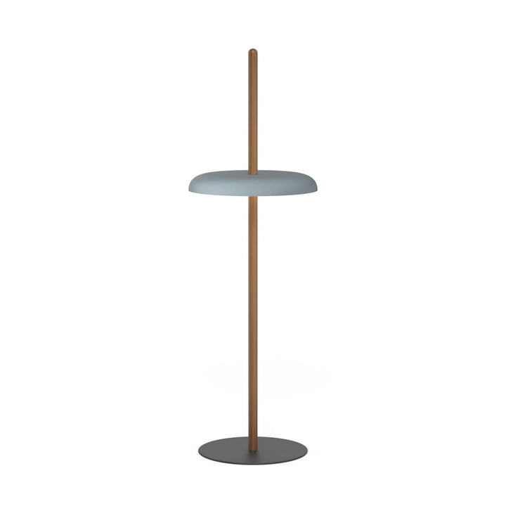 Nivél Floor Lamp - Pablo Designs - Floor Lamps - Walnut - Slate Blue - HORNE