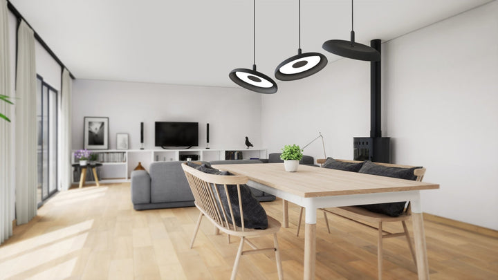Nivél Pendant 15 - Pablo Designs - Pendants - Black - White - HORNE