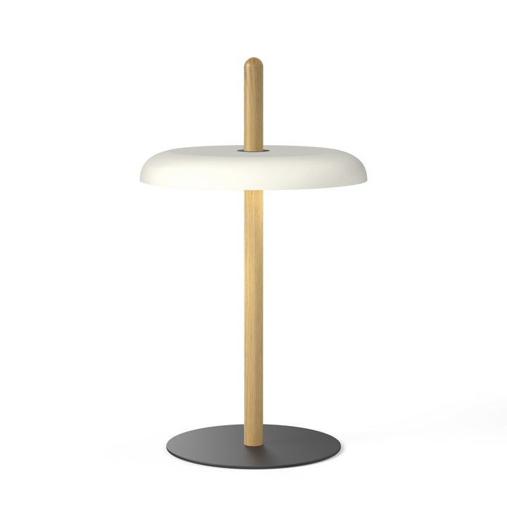 Nivél Table Lamp - Pablo Designs - Table + Task - White Oak - White - HORNE