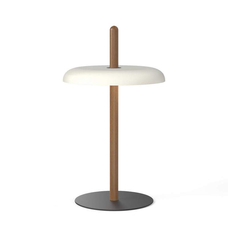 Nivél Table Lamp - Pablo Designs - Table + Task - White Oak - Black - HORNE