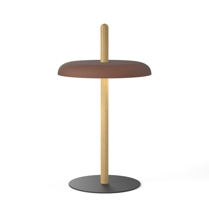 Nivél Table Lamp - Pablo Designs - Table + Task - White Oak - Espresso - HORNE