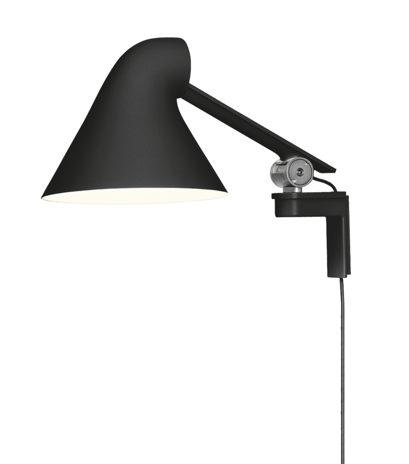 NJP Wall Lamp - Louis Poulsen - Wall Sconces - Black - Short Arm - 2700K - HORNE