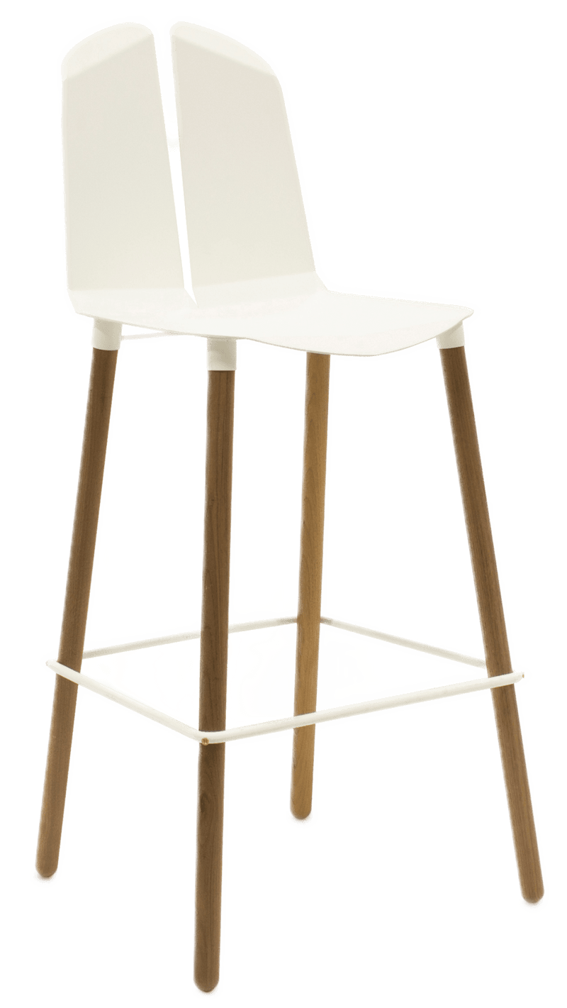 Noa Bar Stool - Tronk - Stools + Benches + Ottomans - Black - Natural Oak - HORNE