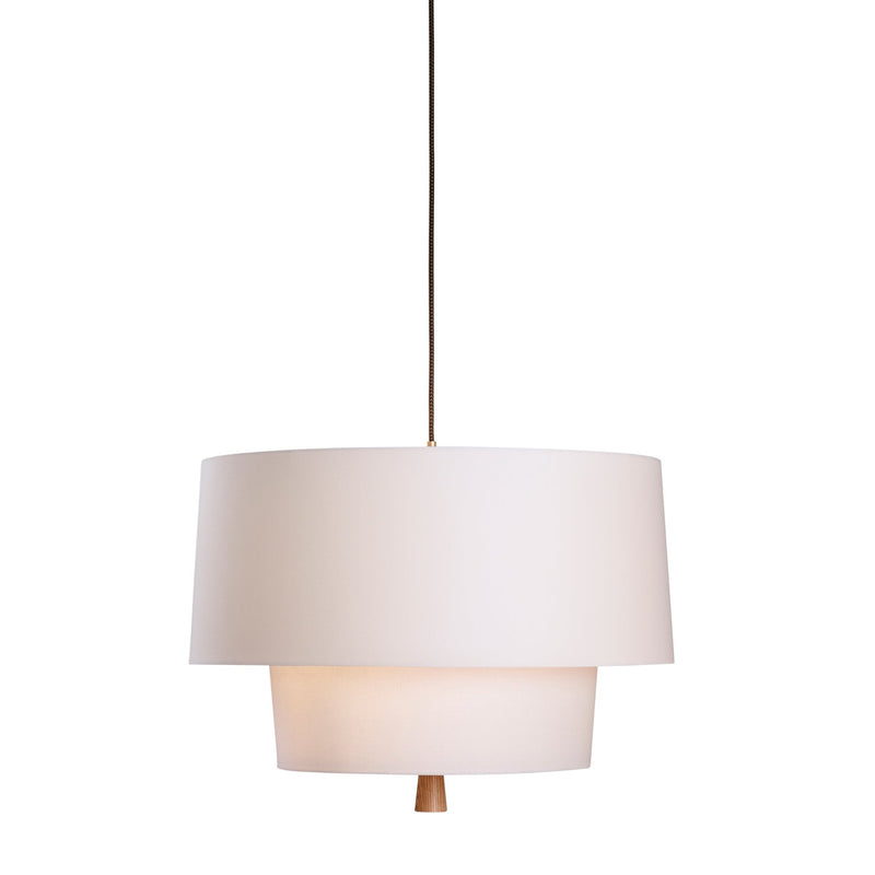 Nomen Pendant - Pletz - Pendants - Pure White Linen - HORNE