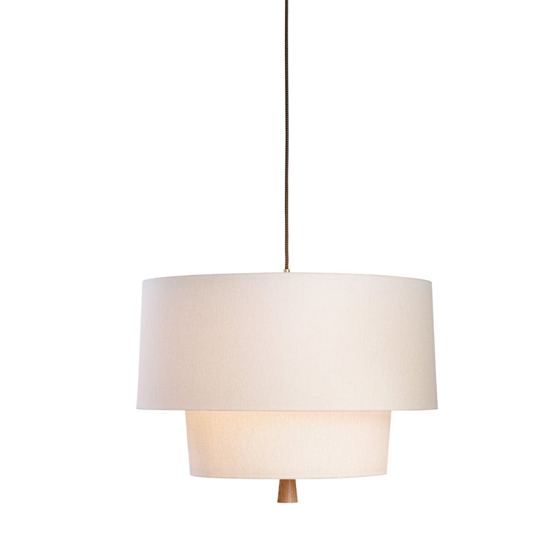 Nomen Pendant - Pletz - Pendants - Pure White Linen - HORNE