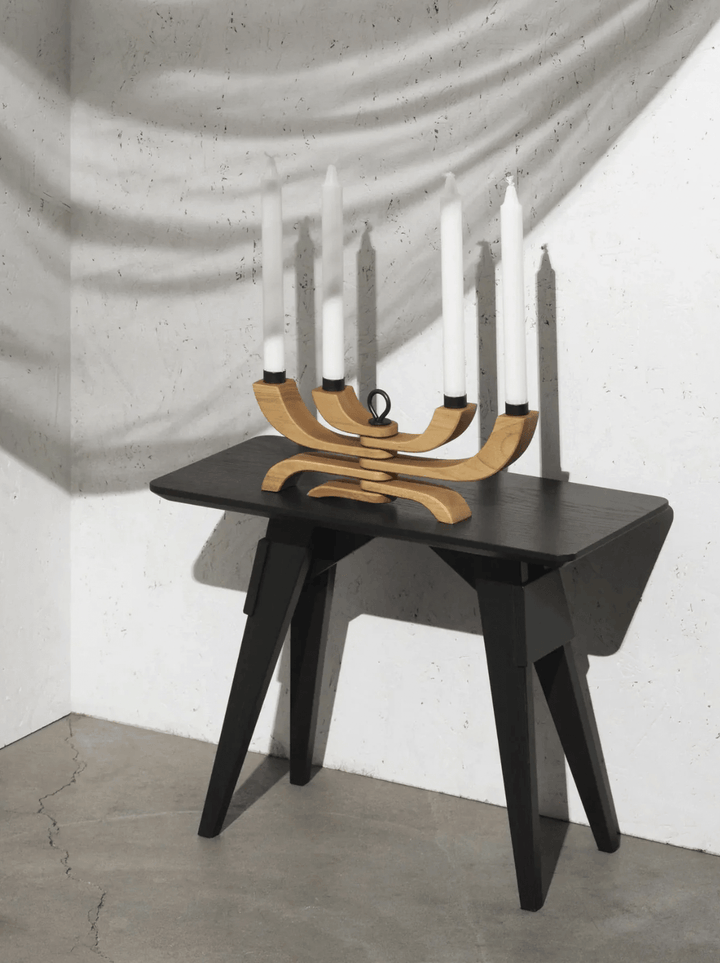 Nordic Light Foldable Candelabra - Design House Stockholm - Candle Holders - Red - HORNE