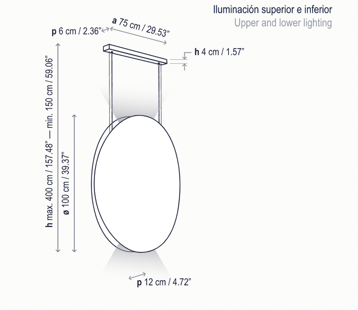 Noren S/100 LED Dimmable Pendant - Bover - Pendants - Direct & Indirect Light - Terracotta - HORNE