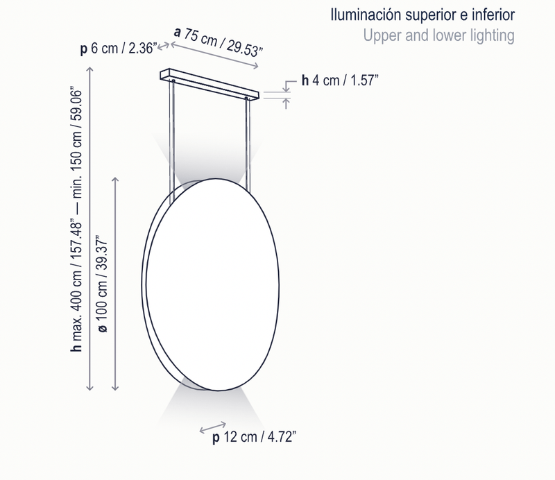 Noren S/100 LED Dimmable Pendant - Bover - Pendants - Direct Light Only - Dark Grey - HORNE