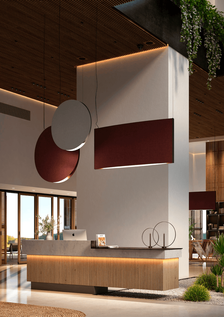 Noren S/100 LED Dimmable Pendant - Bover - Pendants - Direct & Indirect Light - Terracotta - HORNE