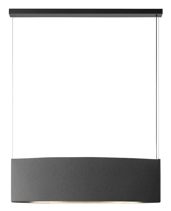 Noren S/123 LED Dimmable Pendant - Bover - Pendants - Direct Light Only - Dark Grey - HORNE