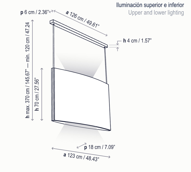 Noren S/123.2 LED Dimmable Pendant - Bover - Pendants - Direct Light Only - Dark Grey - HORNE