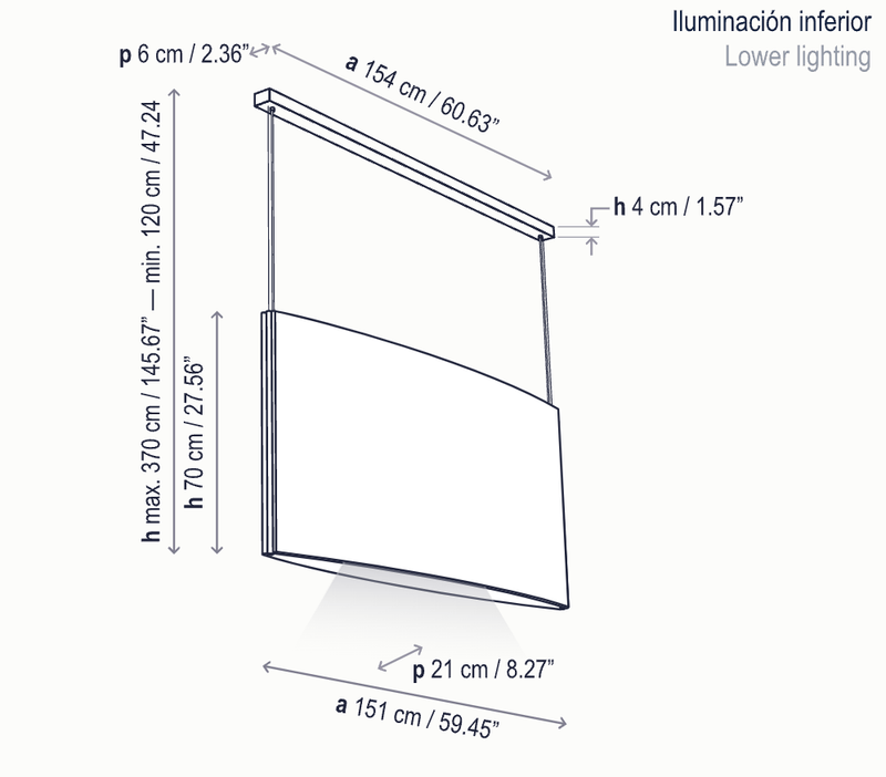 Noren S/151.2 LED Dimmable Pendant - Bover - Pendants - Direct Light Only - Dark Grey - HORNE