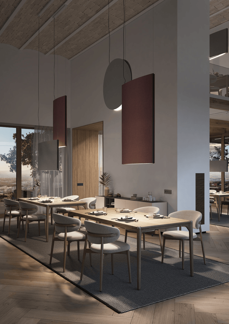 Noren S/72 LED Dimmable Pendant - Bover - Pendants - Direct & Indirect Light - Dark Grey - HORNE