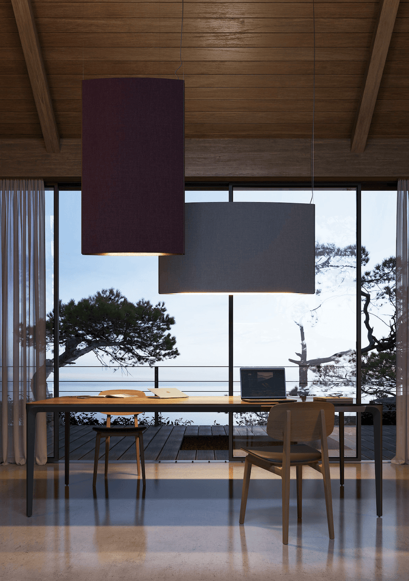 Noren S/72 LED Dimmable Pendant - Bover - Pendants - Direct & Indirect Light - Dark Grey - HORNE