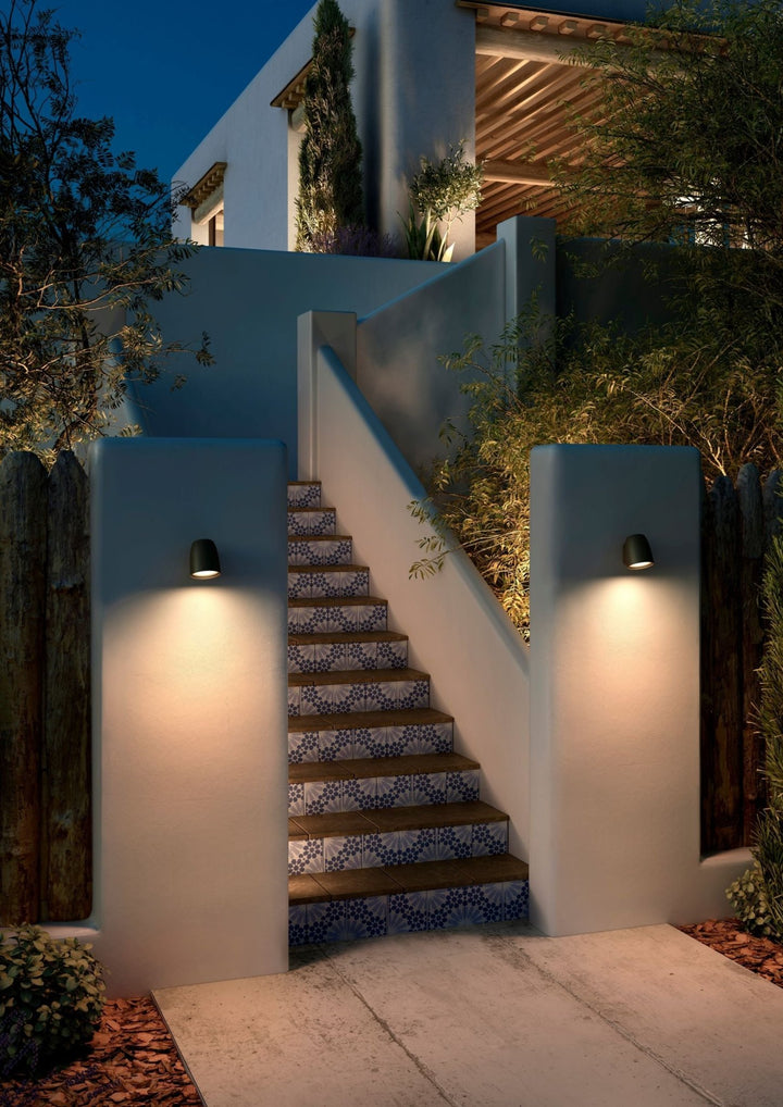 Nut A/01 Outdoor Wall Lamp - Bover - Wall Sconces - Textured Terracotta - 0 - 10V Dimmable - HORNE