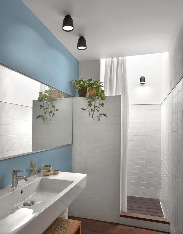 Nut PF/10 Outdoor Ceiling Lamp - Bover - Ceiling Lights - Textured White - 0 - 10V Dimmable - HORNE