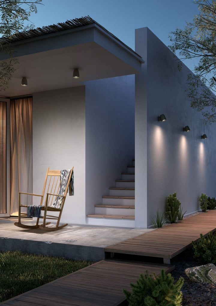 Nut PF/10 Outdoor Ceiling Lamp - Bover - Ceiling Lights - Textured White - 0 - 10V Dimmable - HORNE