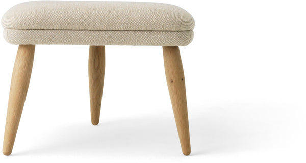 Oda Ottoman - Audo Copenhagen - Stools + Benches + Ottomans - Natural Oak - Hallingdal 65 Fabric - 0110 - HORNE