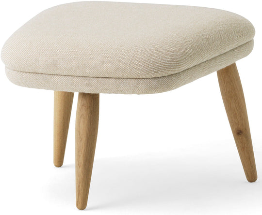 Oda Ottoman - Audo Copenhagen - Stools + Benches + Ottomans - Natural Oak - Hallingdal 65 Fabric - 0110 - HORNE
